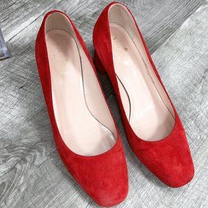KATE SPADE RED SUEDE PUMPS Size 7